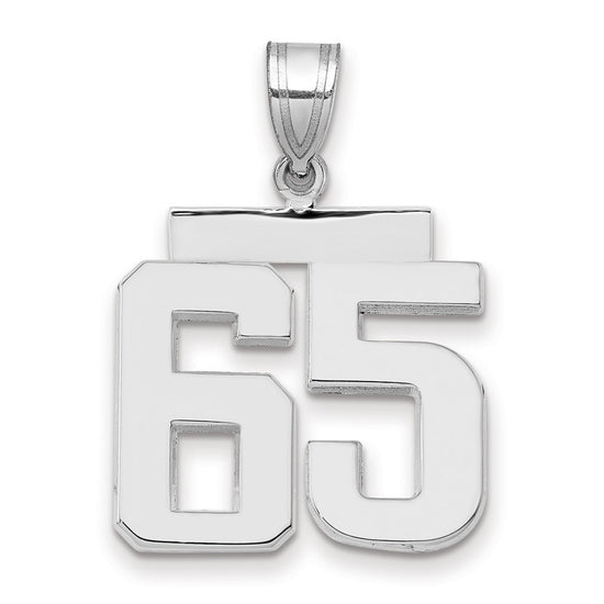 Polished Number Charms — 65