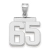 Polished Number Charms — 65