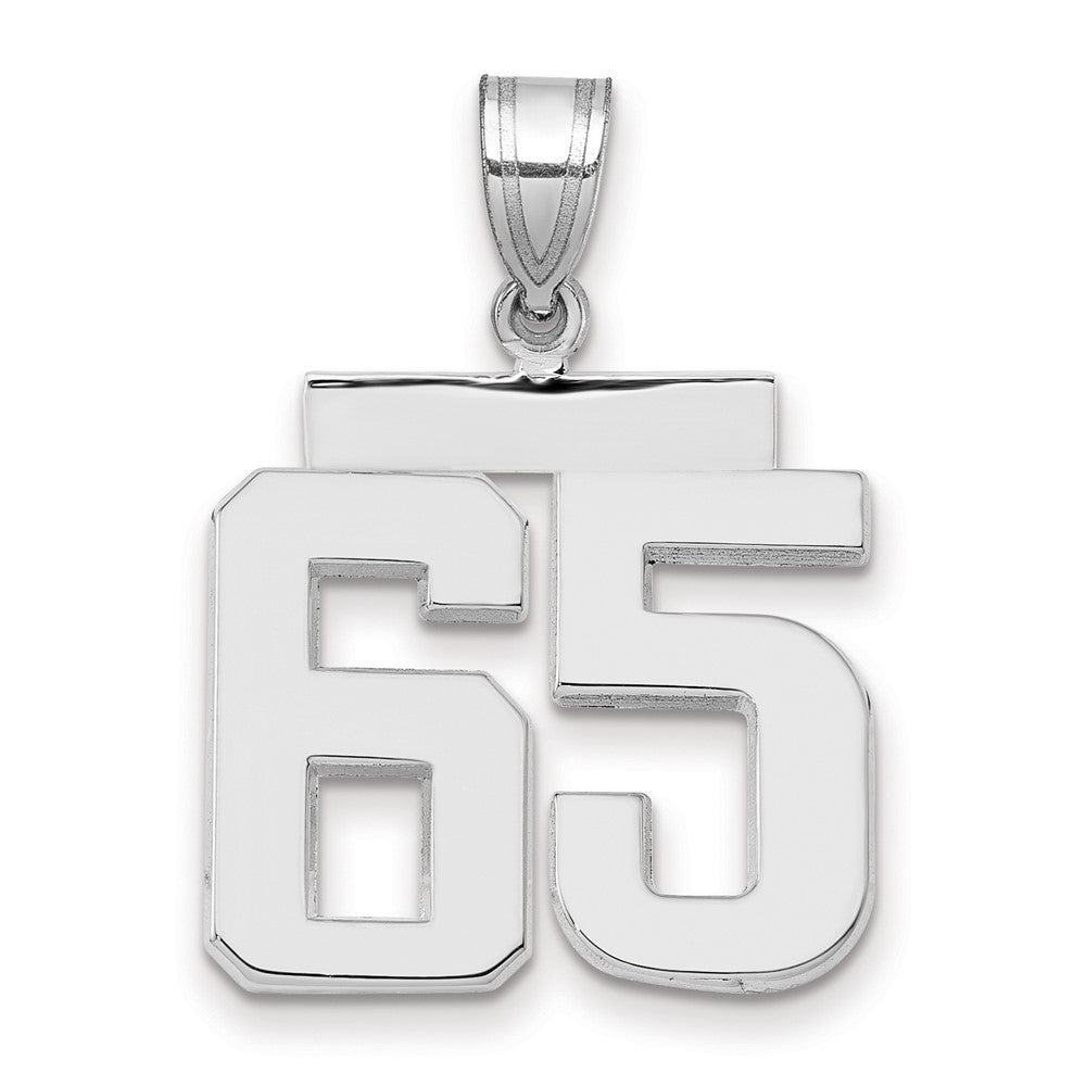 Polished Number Charms — 65