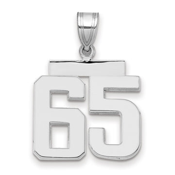 Polished Number Charms — 65