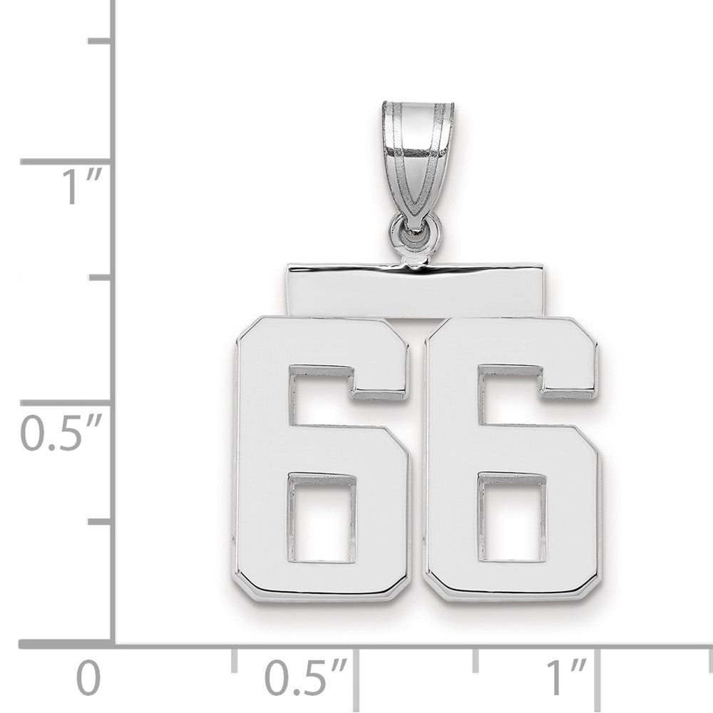 Polished Number Charms — 66