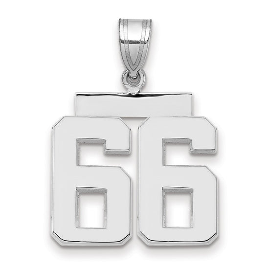 Polished Number Charms — 66