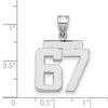 Polished Number Charms — 67