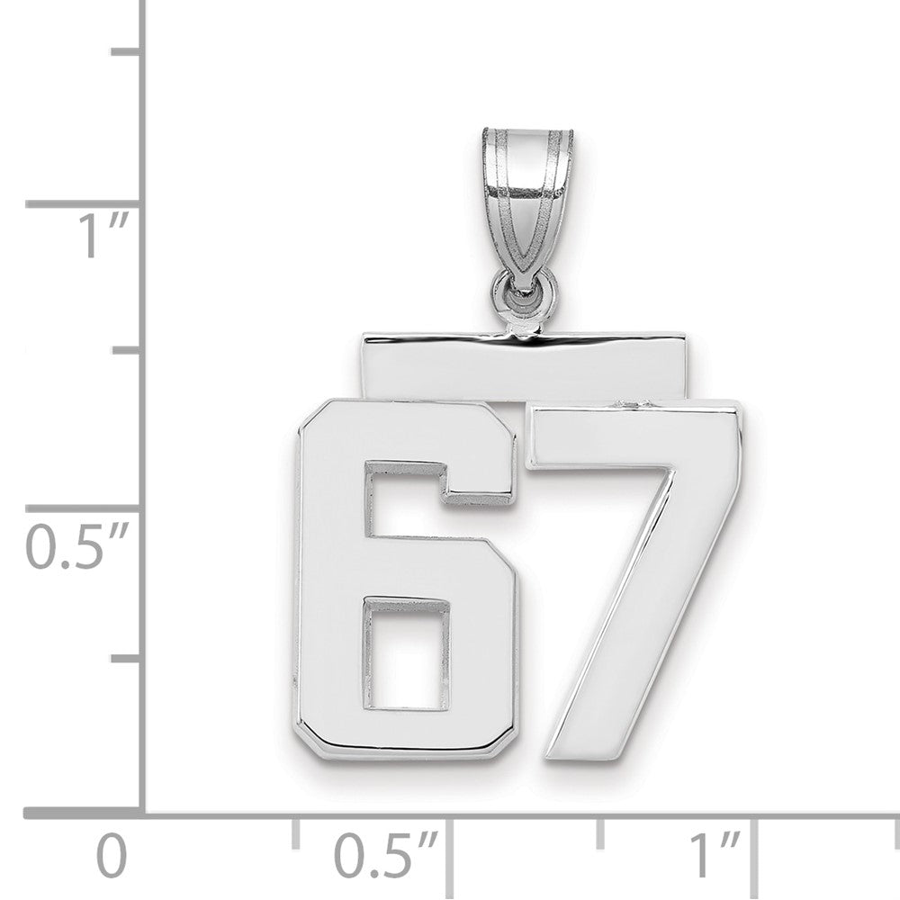 Polished Number Charms — 67