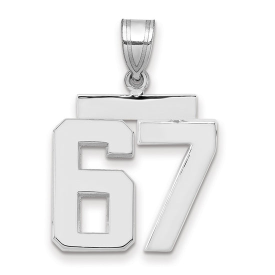 Polished Number Charms — 67