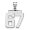 Polished Number Charms — 67