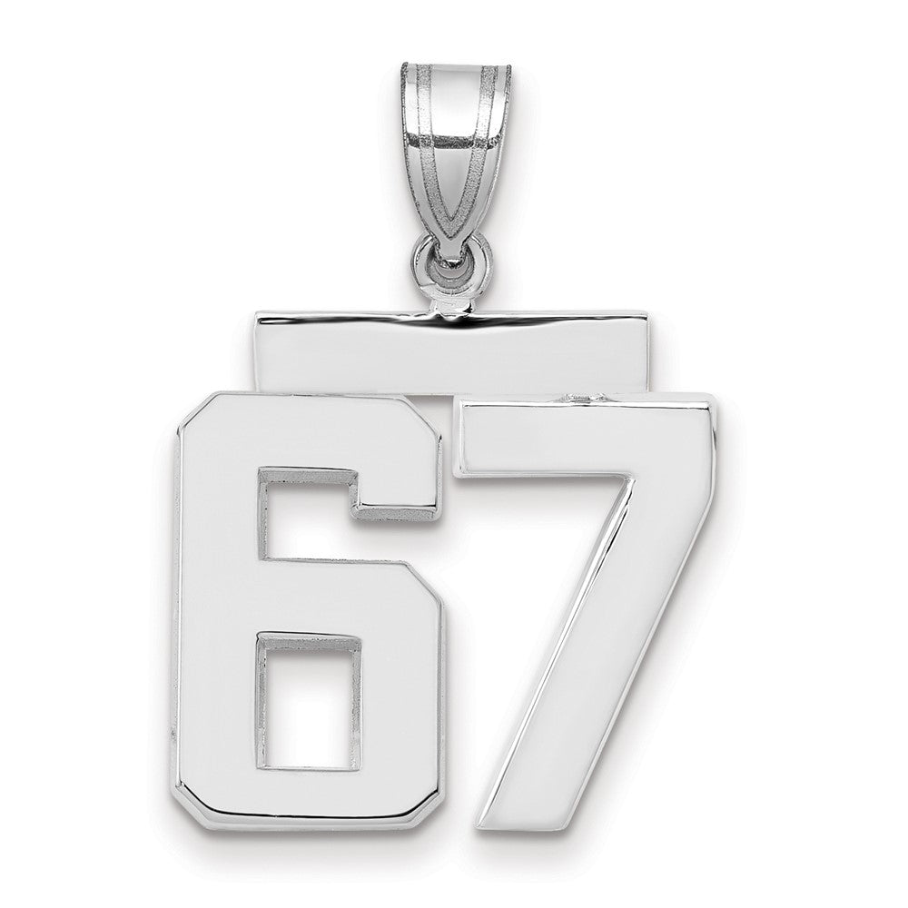 Polished Number Charms — 67