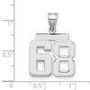 Polished Number Charms — 68
