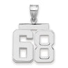 Polished Number Charms — 68