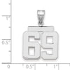 Polished Number Charms — 69