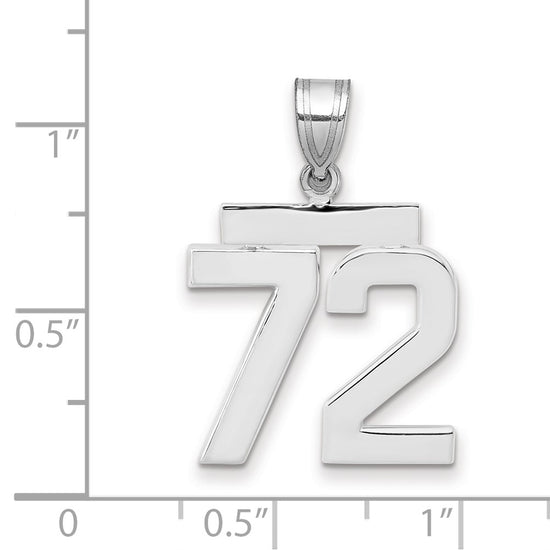 Polished Number Charms — 72