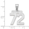 Polished Number Charms — 72
