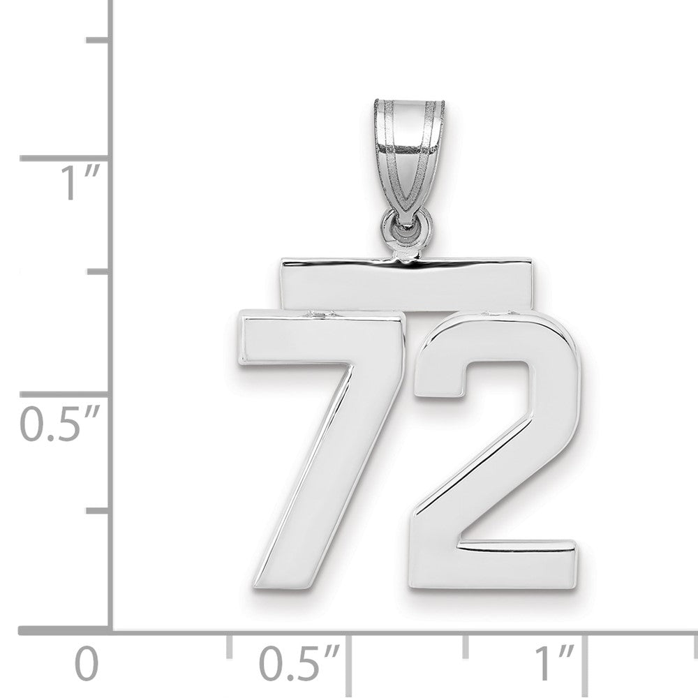 Polished Number Charms — 72