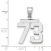 Polished Number Charms — 73