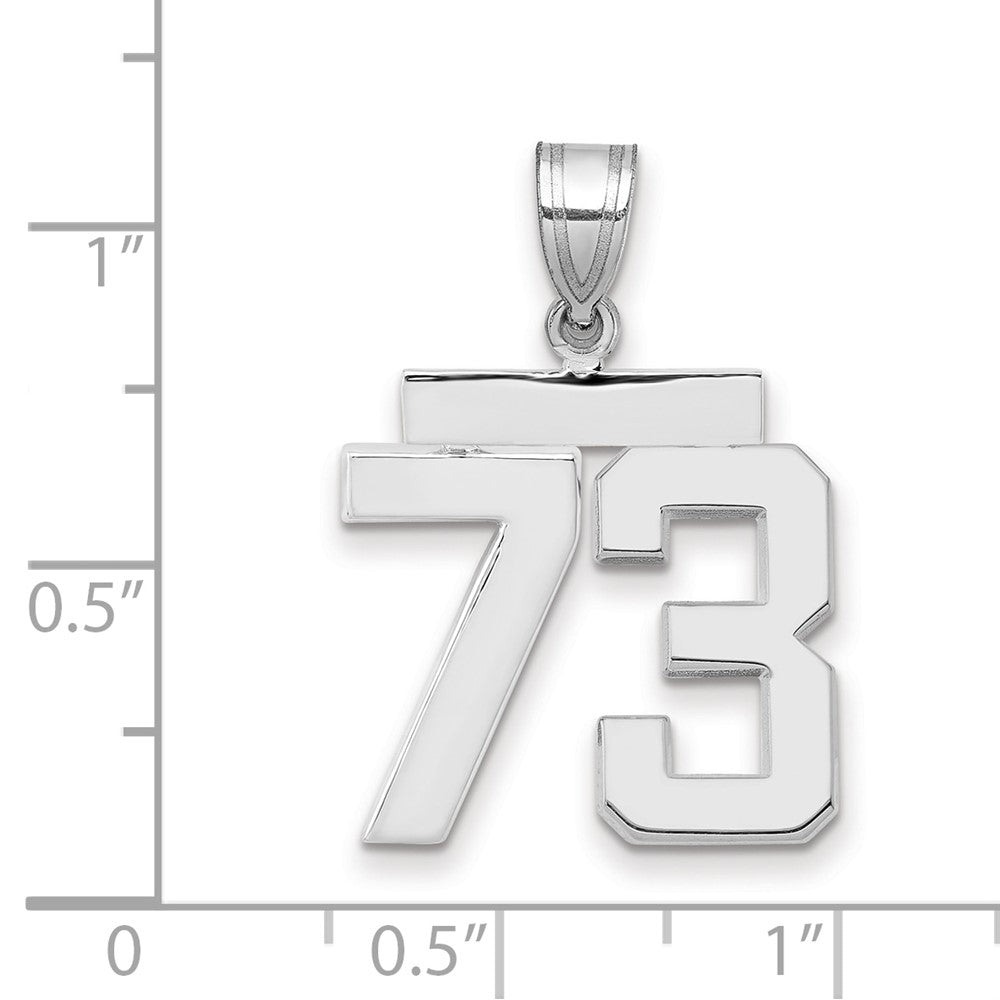 Polished Number Charms — 73