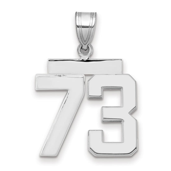 Polished Number Charms — 73