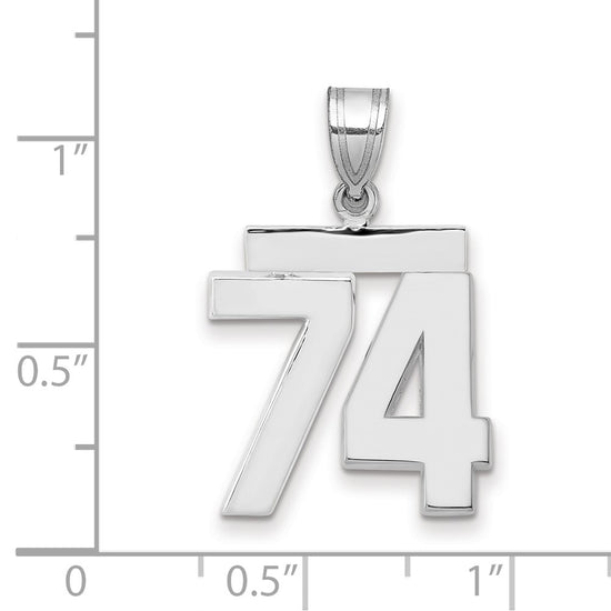 Polished Number Charms — 74