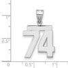 Polished Number Charms — 74