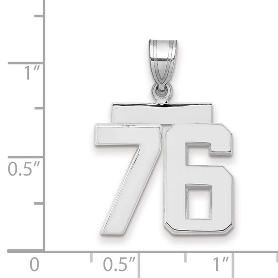 Polished Number Charms — 76