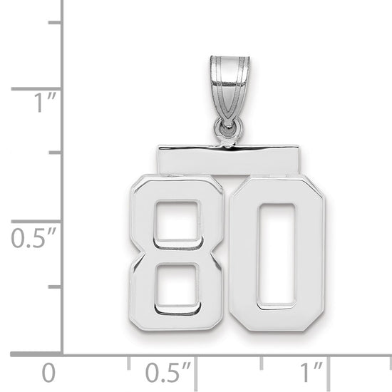 Polished Number Charms — 80