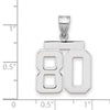 Polished Number Charms — 80
