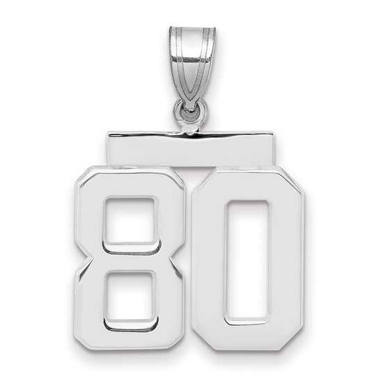 Polished Number Charms — 80