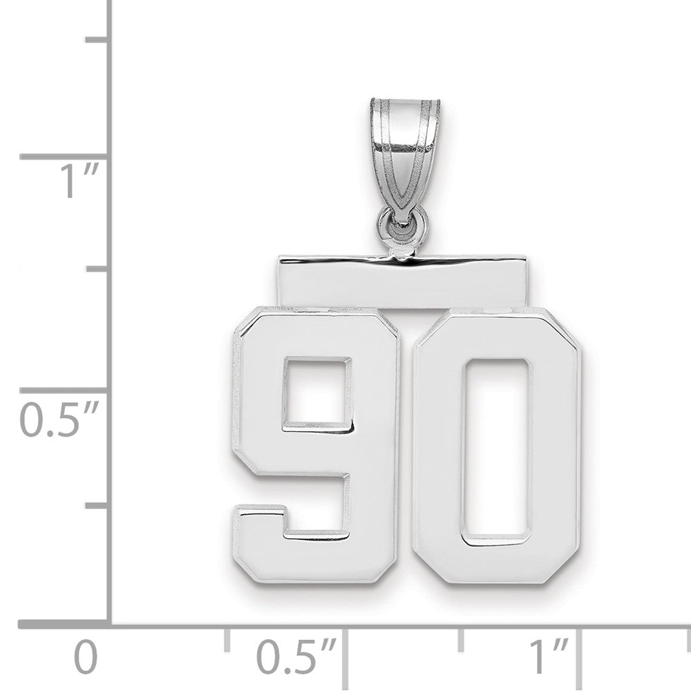 Polished Number Charms — 90
