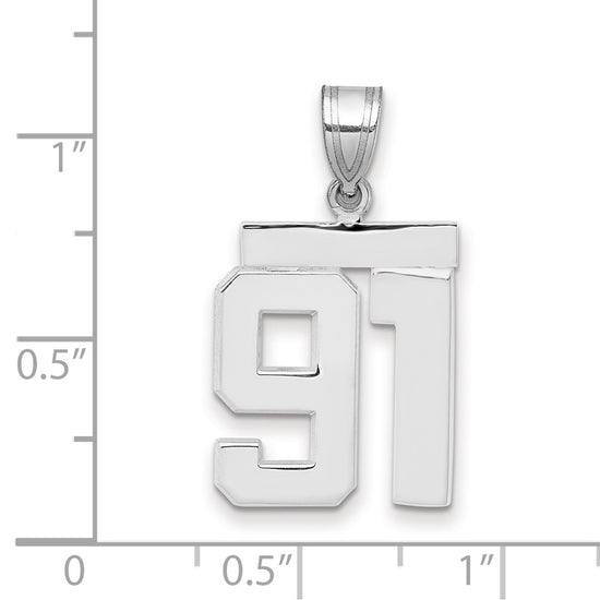 Polished Number Charms — 91