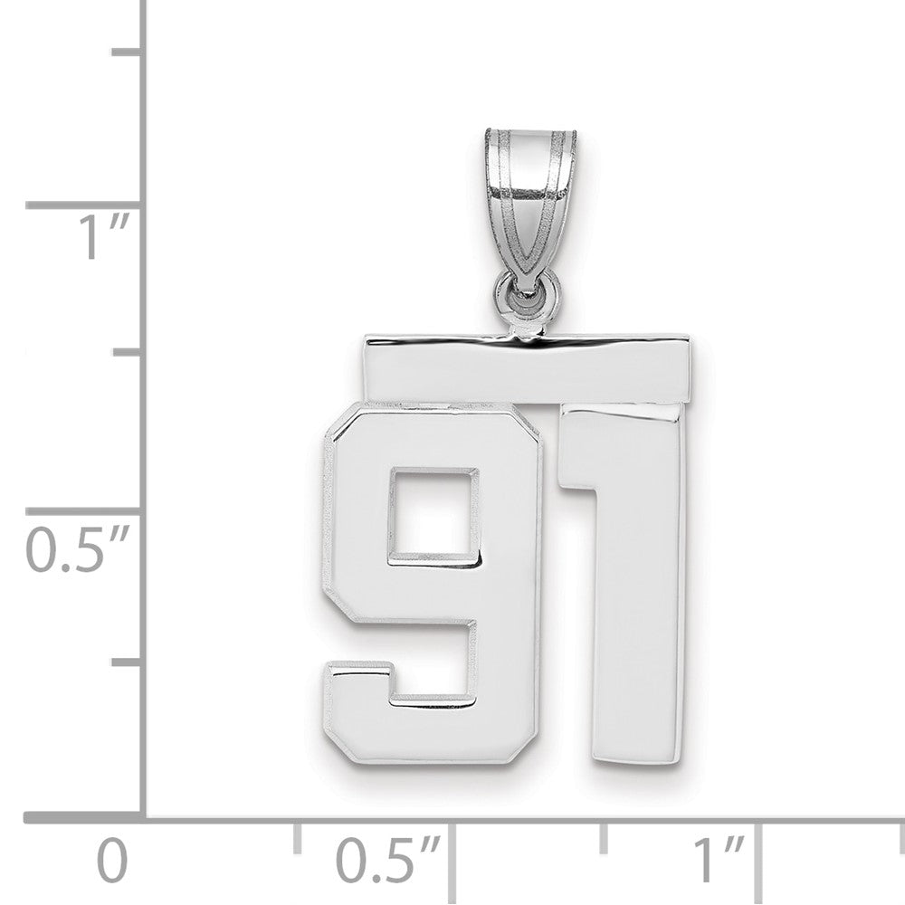 Polished Number Charms — 91