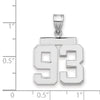 Polished Number Charms — 93