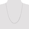 14K White Gold 24 inch .5mm Octagonal Snake with Lobster Clasp Chain