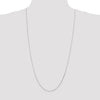 14K White Gold 30 inch .5mm Octagonal Snake with Lobster Clasp Chain