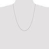 14K White Gold 24 inch .6mm Octagonal Snake with Lobster Clasp Chain