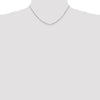14K White Gold 16 inch 1mm Octagonal Snake with Lobster Clasp Chain
