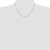 14K White Gold 18 inch 1mm Octagonal Snake with Lobster Clasp Chain