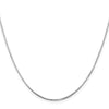 14K White Gold 16 inch .9mm Octagonal Snake with Lobster Clasp Chain