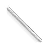 14K White Gold 24 inch 1mm Octagonal Snake with Lobster Clasp Chain