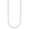 Near Round Freshwater Cultured White Pearl Necklaces