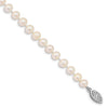14k White Near Round Freshwater Cultured Pearl Bracelets