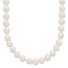 Near Round Freshwater Cultured White Pearl Necklaces