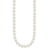 Near Round Freshwater Cultured White Pearl Necklaces