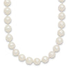 Near Round Freshwater Cultured White Pearl Necklaces
