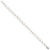 14k White Near Round Freshwater Cultured Pearl Bracelets