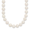Near Round Freshwater Cultured White Pearl Necklaces