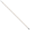 14k White Near Round Freshwater Cultured Pearl Bracelets