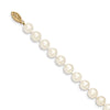 Near Round Freshwater Cultured White Pearl Necklaces