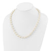 Near Round Freshwater Cultured White Pearl Necklaces