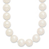 Near Round Freshwater Cultured White Pearl Necklaces