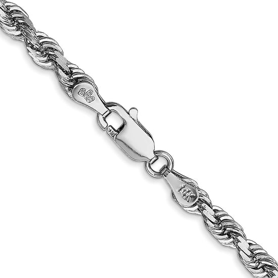 Gold (14K & 10K) Diamond-Cut Quadruple Rope Chain — 4 mm