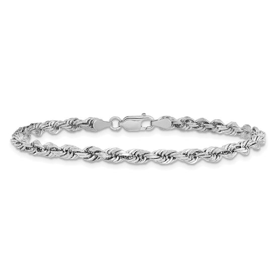 Gold (14K & 10K) Diamond-Cut Quadruple Rope Chain — 4 mm